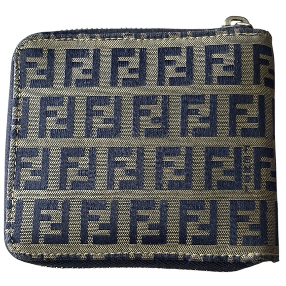Fendi Blue and Tan Wallet - Picture 8 of 12